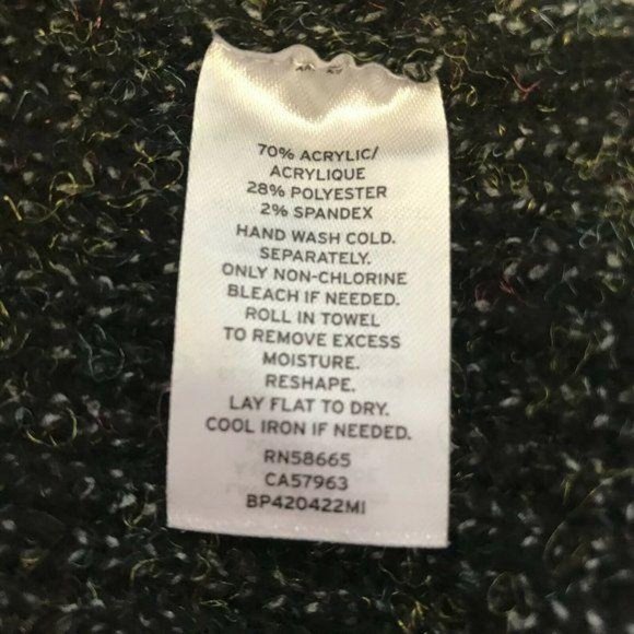 BP. Black Poly Rainbow Marl Long Sleeve Sweater - Picture 12 of 12